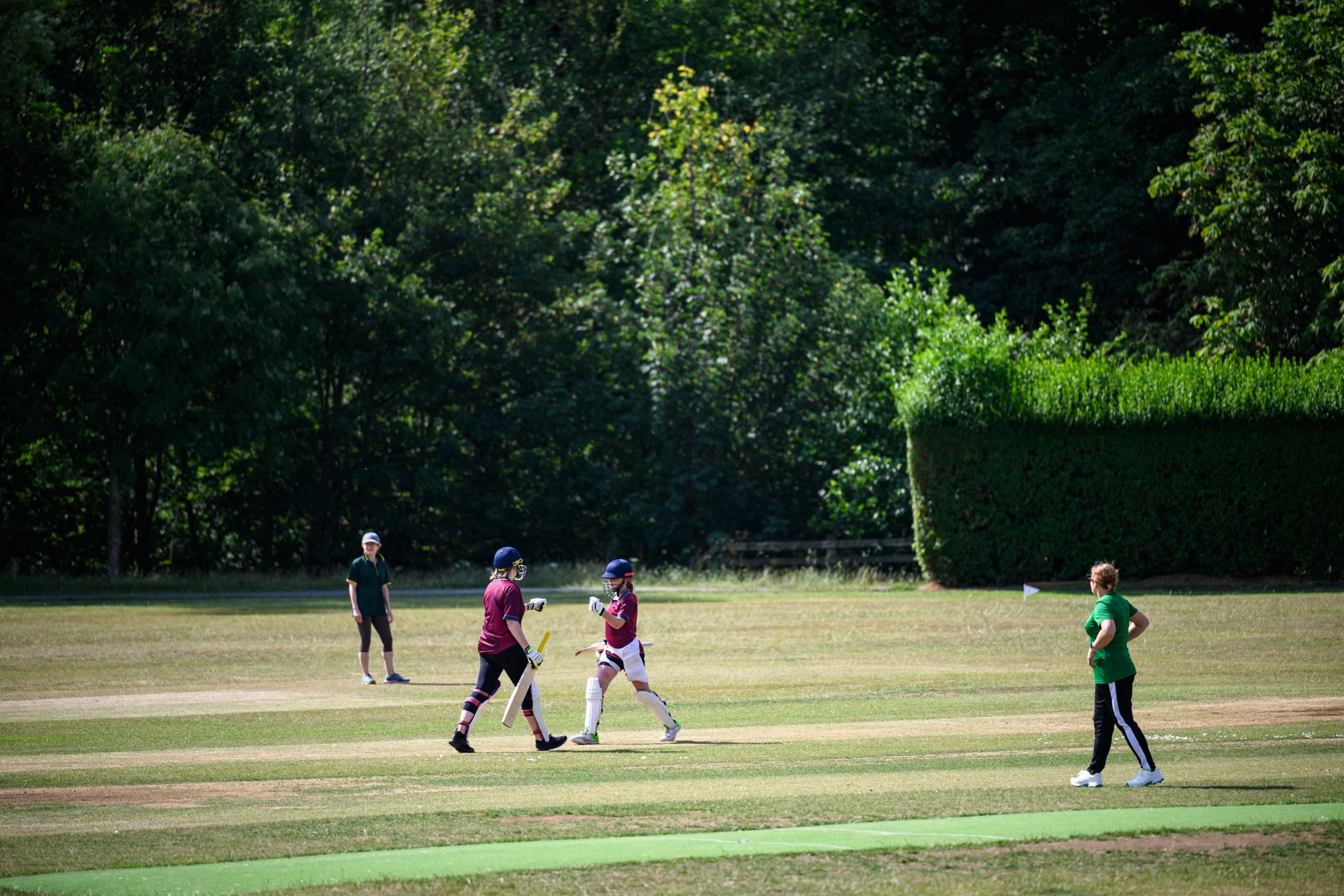 Cricket match moment (testimonial avatar placeholder)